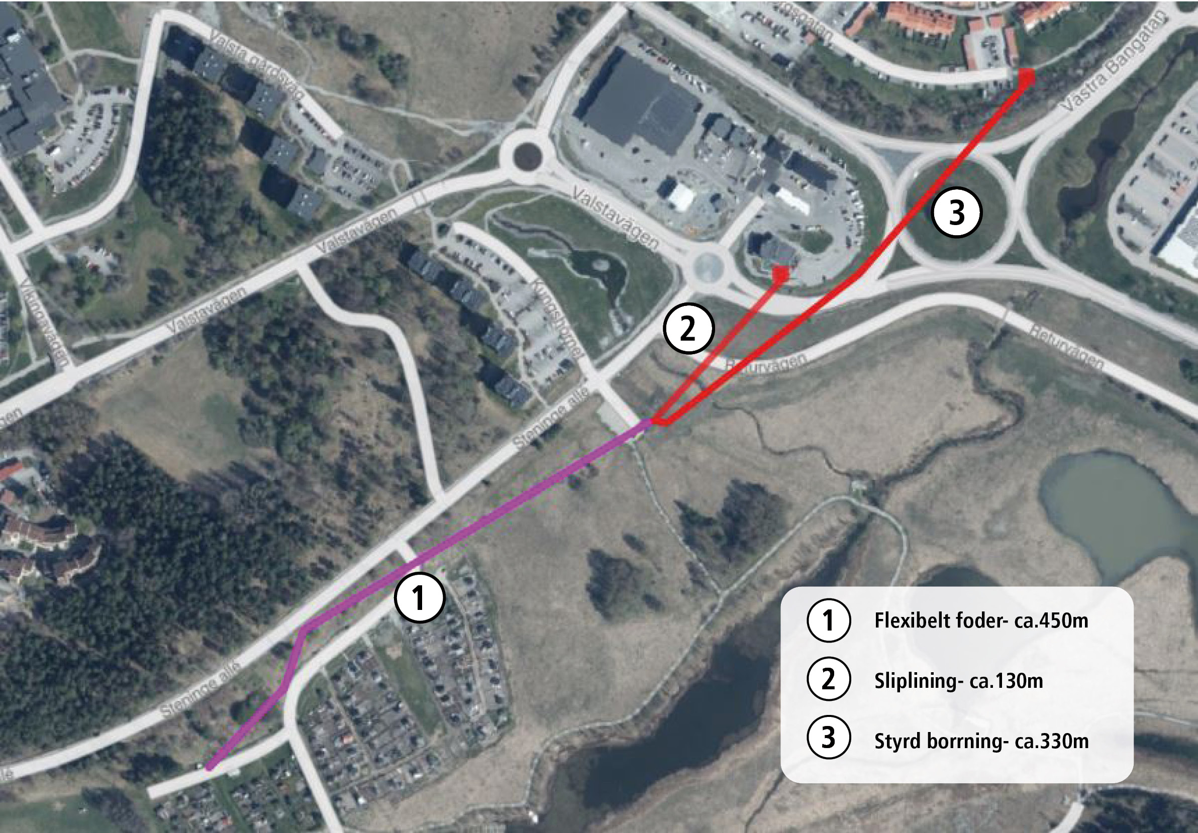 Översiktskarta pågående arbete